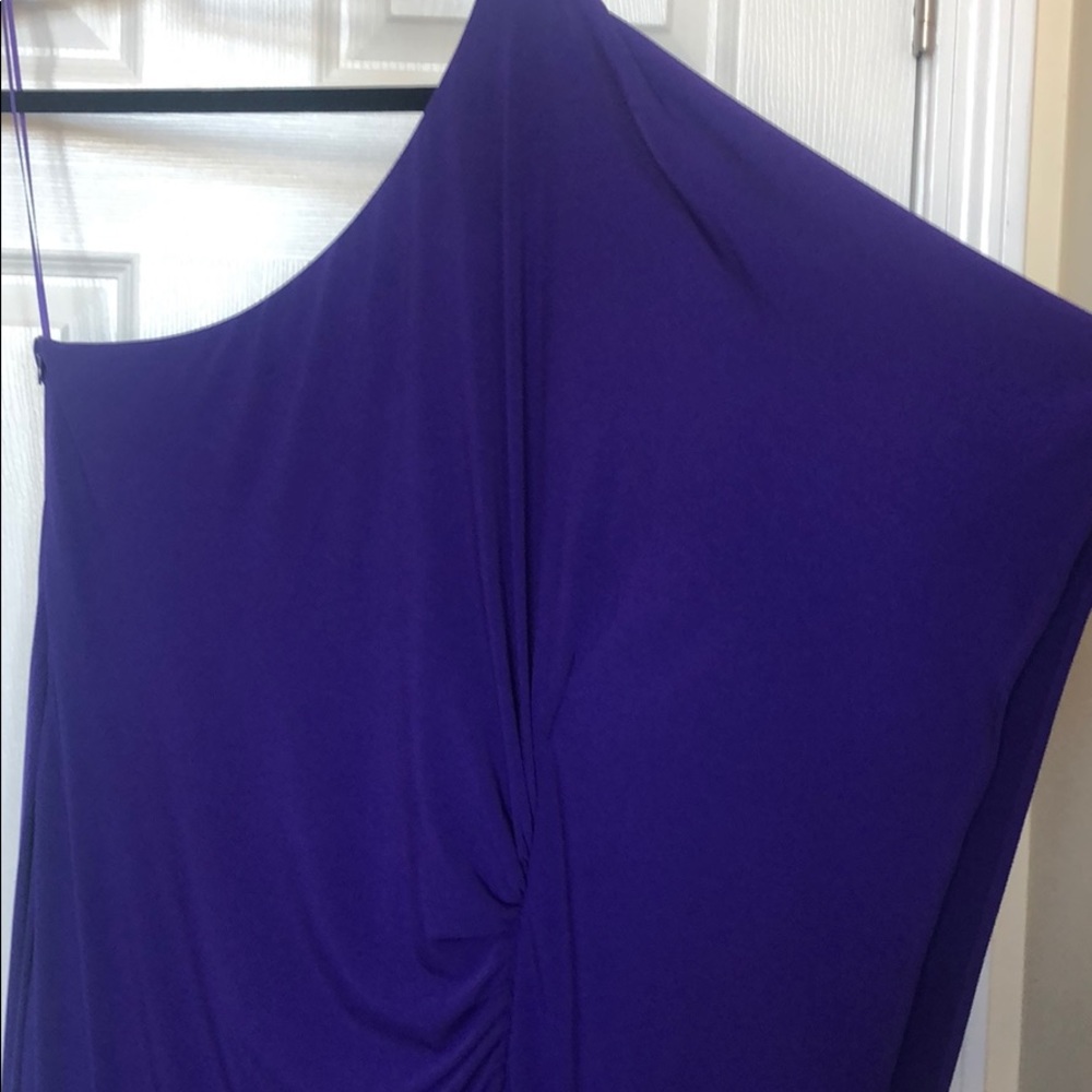 Trina Turk One Shoulder Purple Dress - Picture 3 of 5